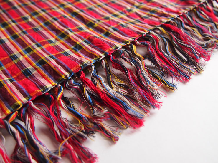 川越唐桟　赤格子