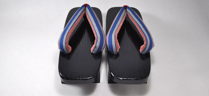 川越唐桟　下駄　芳町サバキ