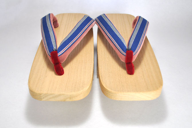 川越唐桟　下駄　芳町