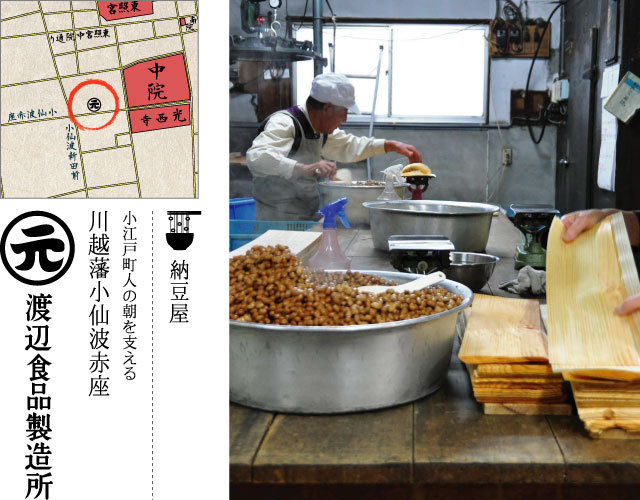小江戸町人の朝を支える　川越藩小仙波赤座　渡辺食品製造所
